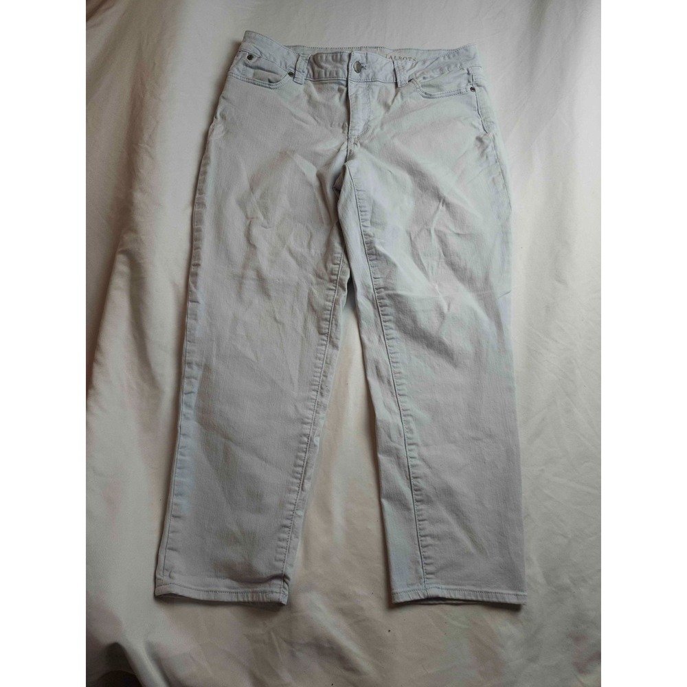 Talbots Boyfriend Jeans Womens 10P Blue Coastal Grandma Classic Chic Minimalist